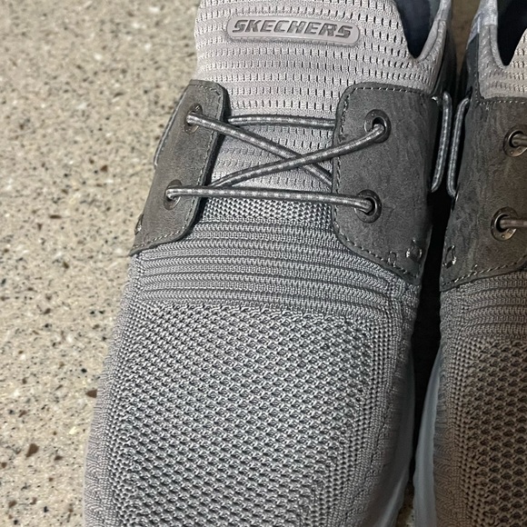Skechers Men’s Delson 3.0 Gray Hands Free Slip on Sneakers Size 12 - Picture 11 of 11